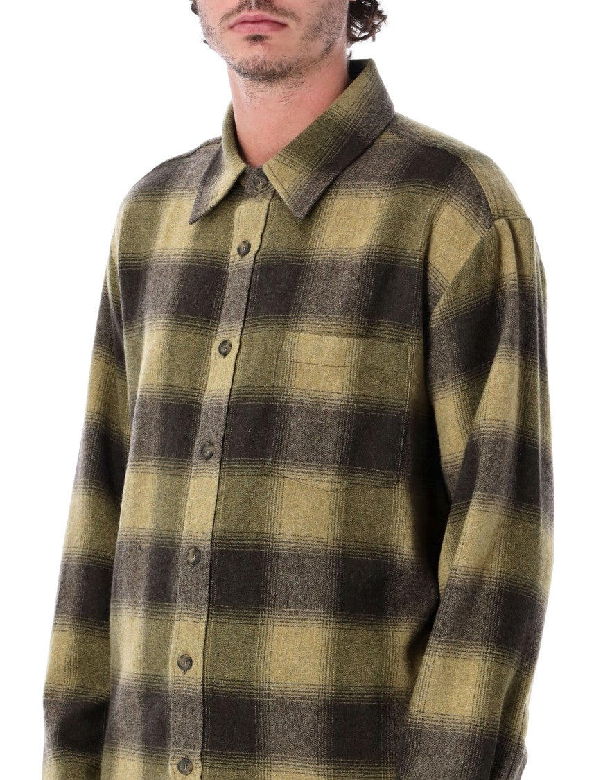 A.P.C. All-Over Check Patterned Dropped Shoulder Overshirt