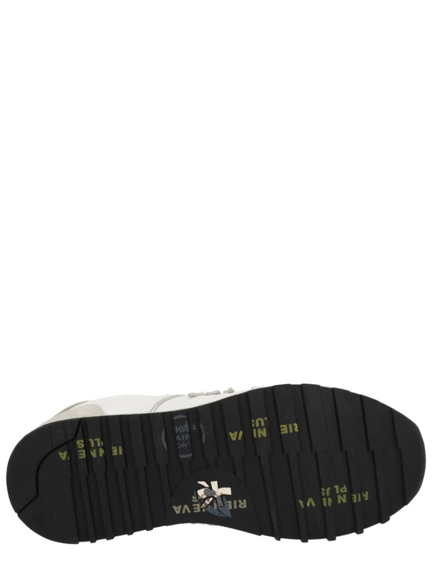 Premiata Lace-Up Sneakers With Suede Accents And Cushioned Sole