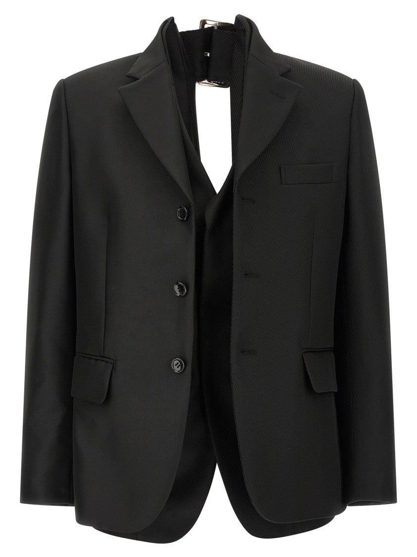 Comme Des Garçons Double Layer Effect Blazer