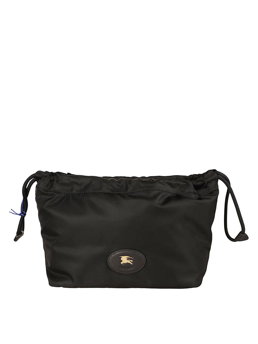 Burberry Equestrian Knight Design Black Polyamide Bag