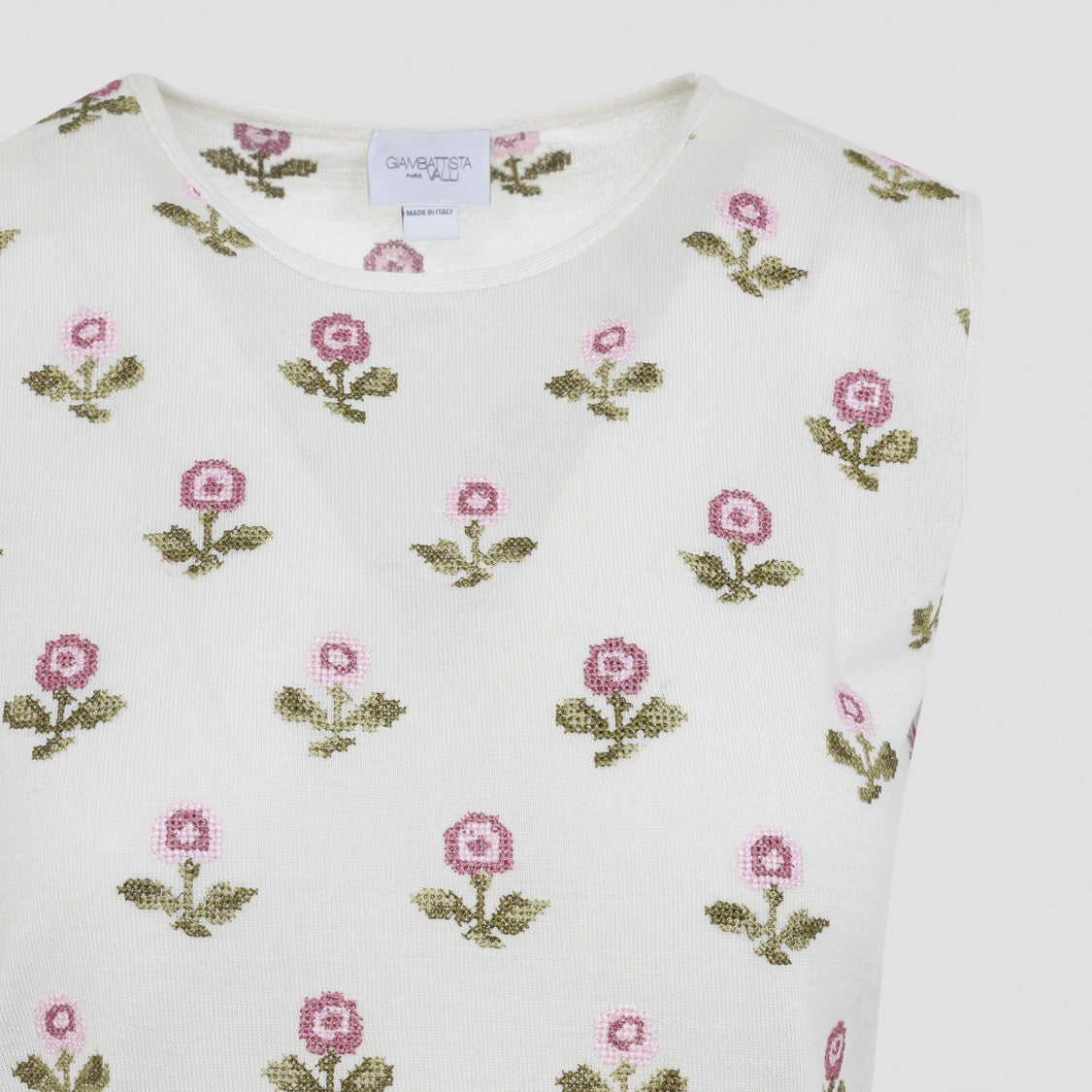 Giambattista Valli Ivory White Cashmere Knit Top