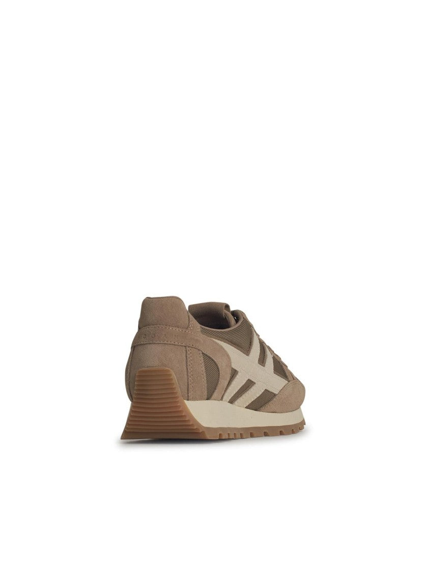 Hogan H671' Beige Fabric Sneakers