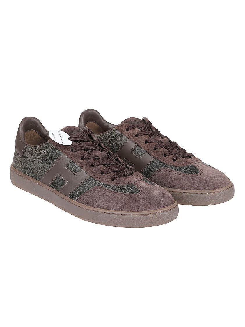Hogan Cool Brown Leather Low-Profile Sneakers