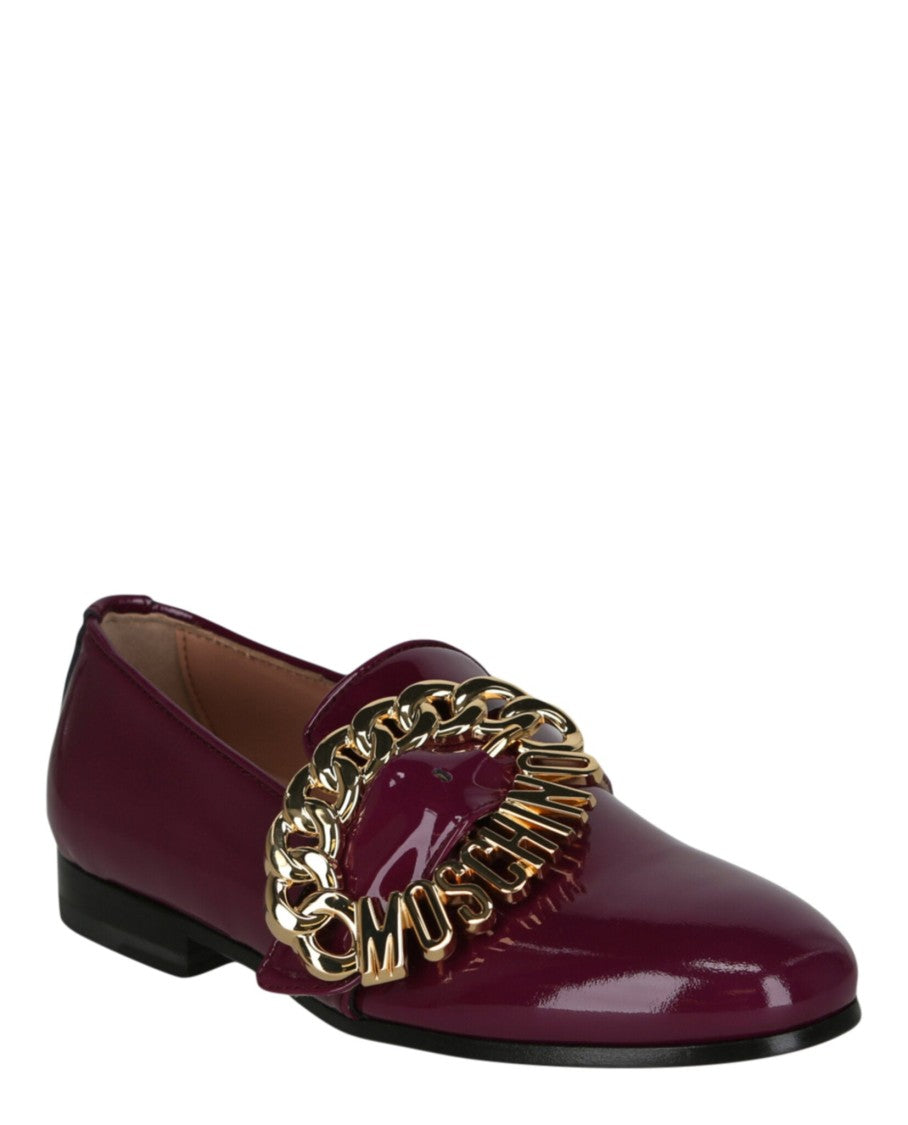 Moschino Logo Buckle Loafers