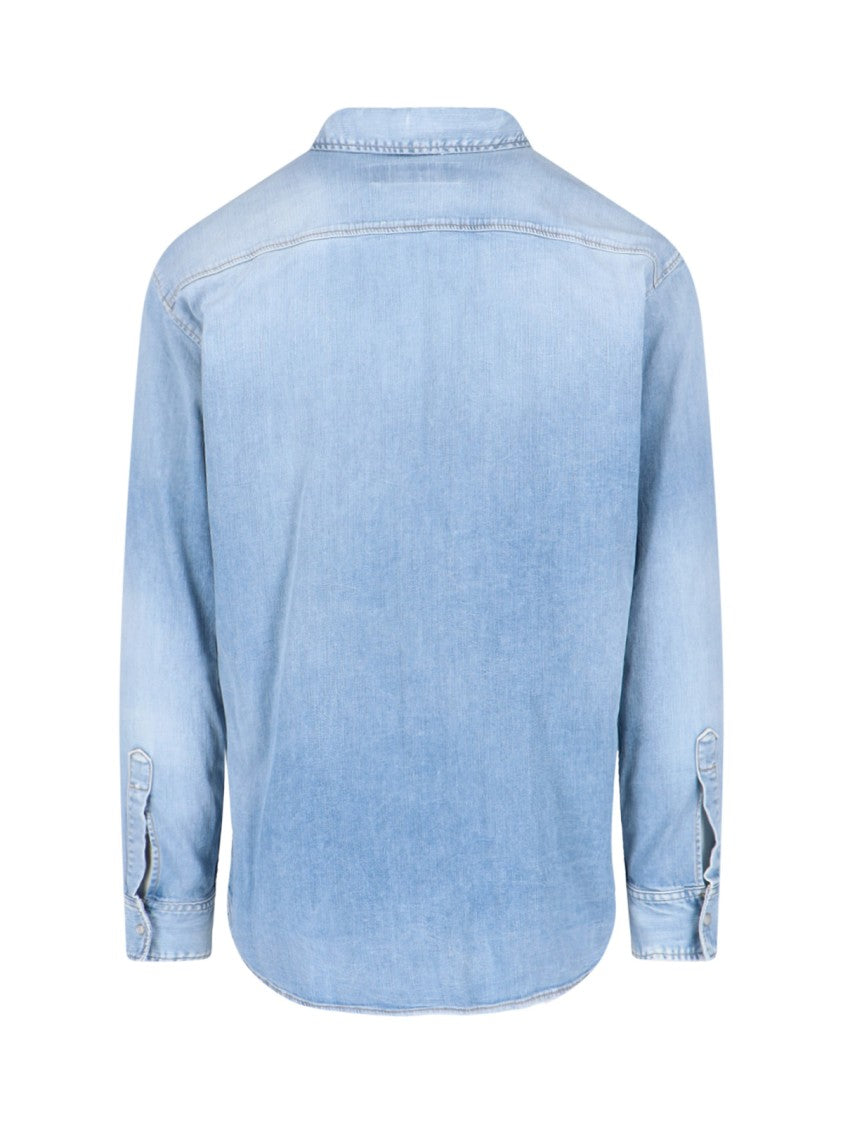 Dsquared2 Logo Shirt – Light Blue Denim