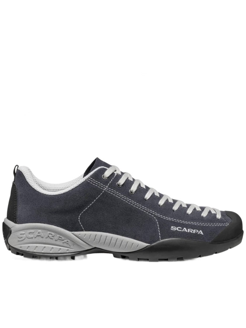 Scarpa Grey Suede Extended Lacing Sneakers