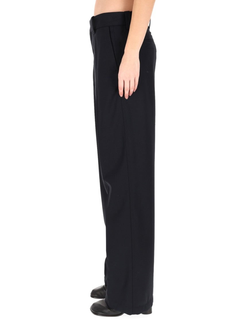 Lemaire Blue Straight-Leg Tailored Formal Pants