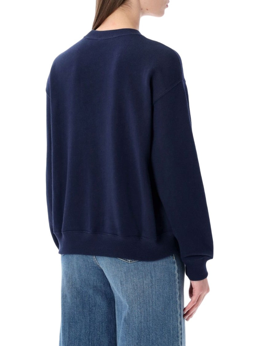 Polo Ralph Lauren Relaxed-Fit Blue Sweatshirt With Iconic Embroidery