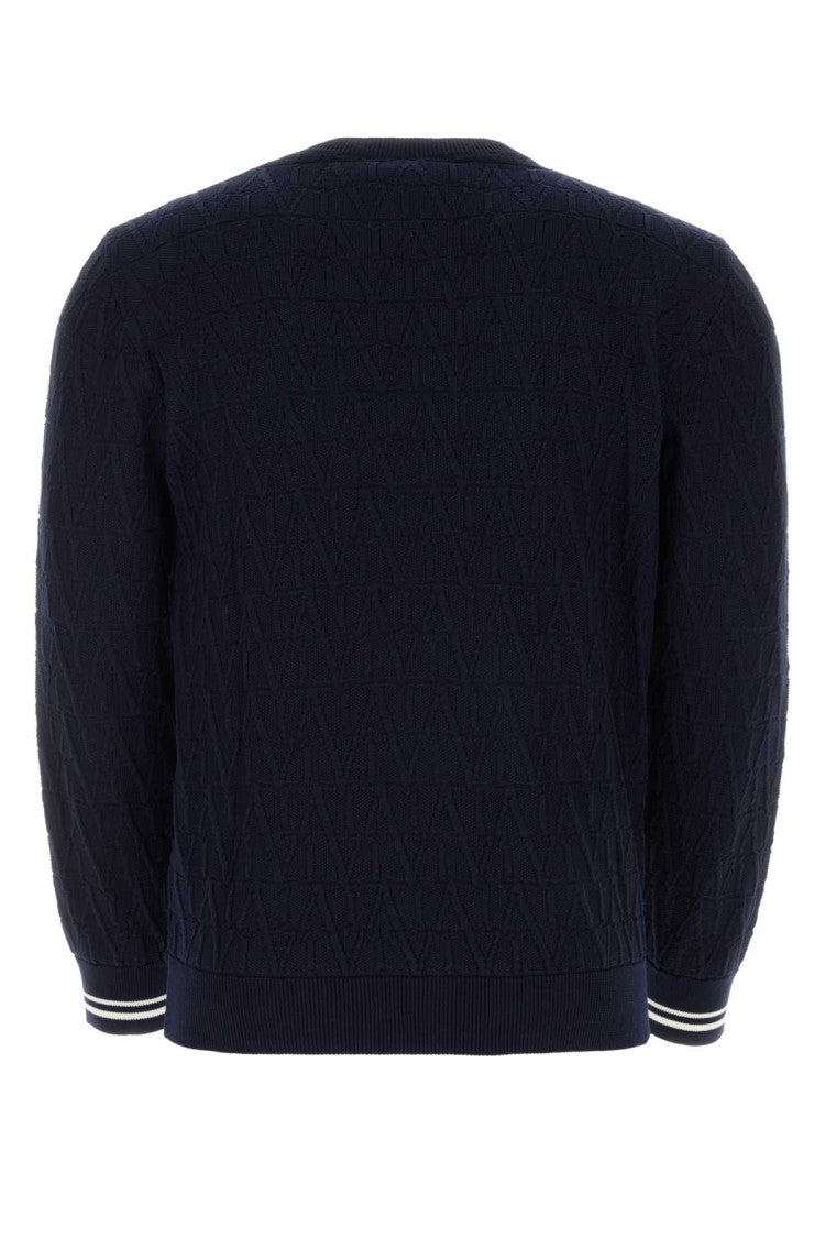 Valentino Garavani Dark Blue Cotton Sweater