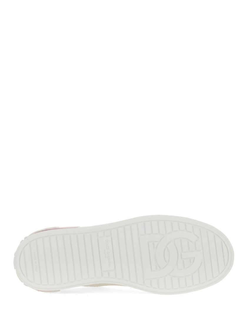 Dolce & Gabbana Portofino Low-Top Leather Sneakers