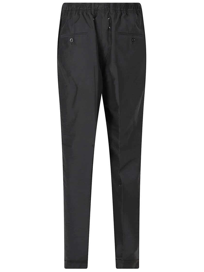 Maison Margiela Tapered Trousers With Elastic Waistband And Adjustable Fit