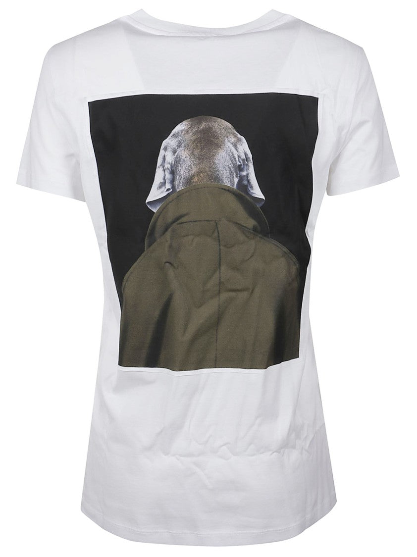 Max Mara Mxmcalca Graphic Cotton T-Shirt