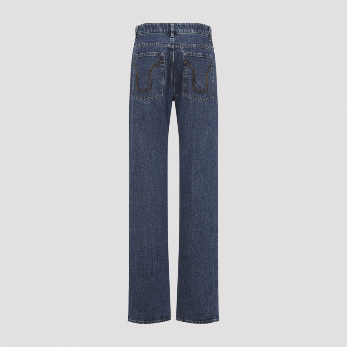 Jil Sander Indigo Blue Cotton 114 Treated Trousers