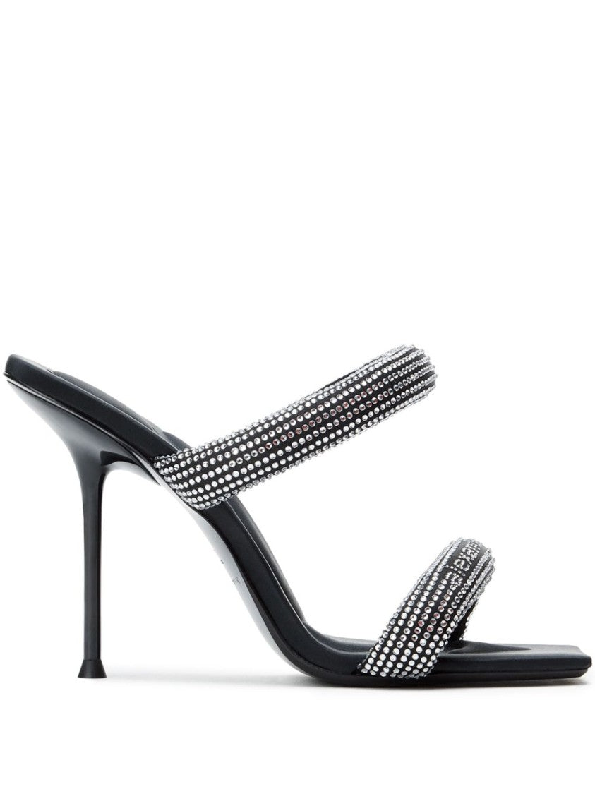 Alexander Wang Crystal Hotfix Julie Tubular Sandals