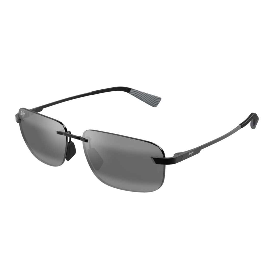 Maui Jim Lanakila Rimless Rectangular Sunglasses With Adjustable Nose Pads