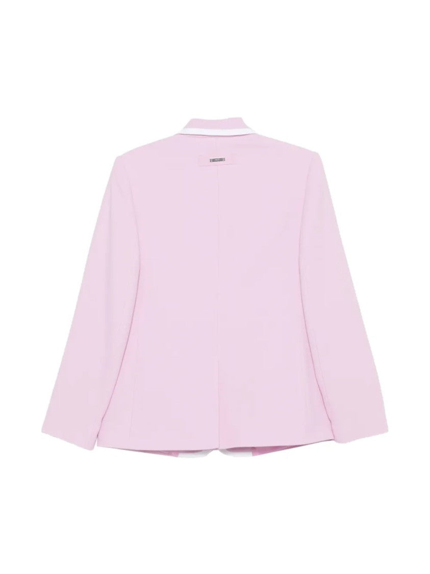 Iceberg Tailored Pastel Pink White Blazer