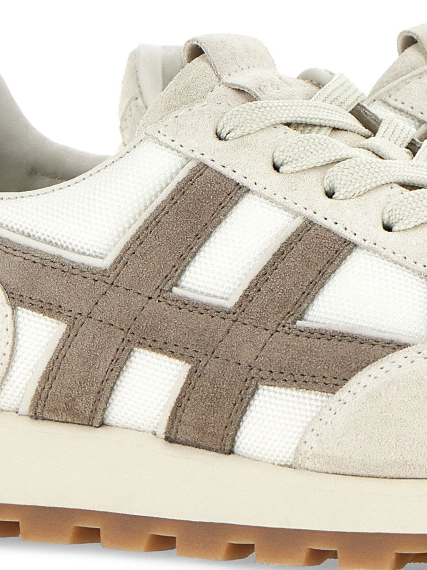 Hogan Mesh Design Sneakers With Suede Trim