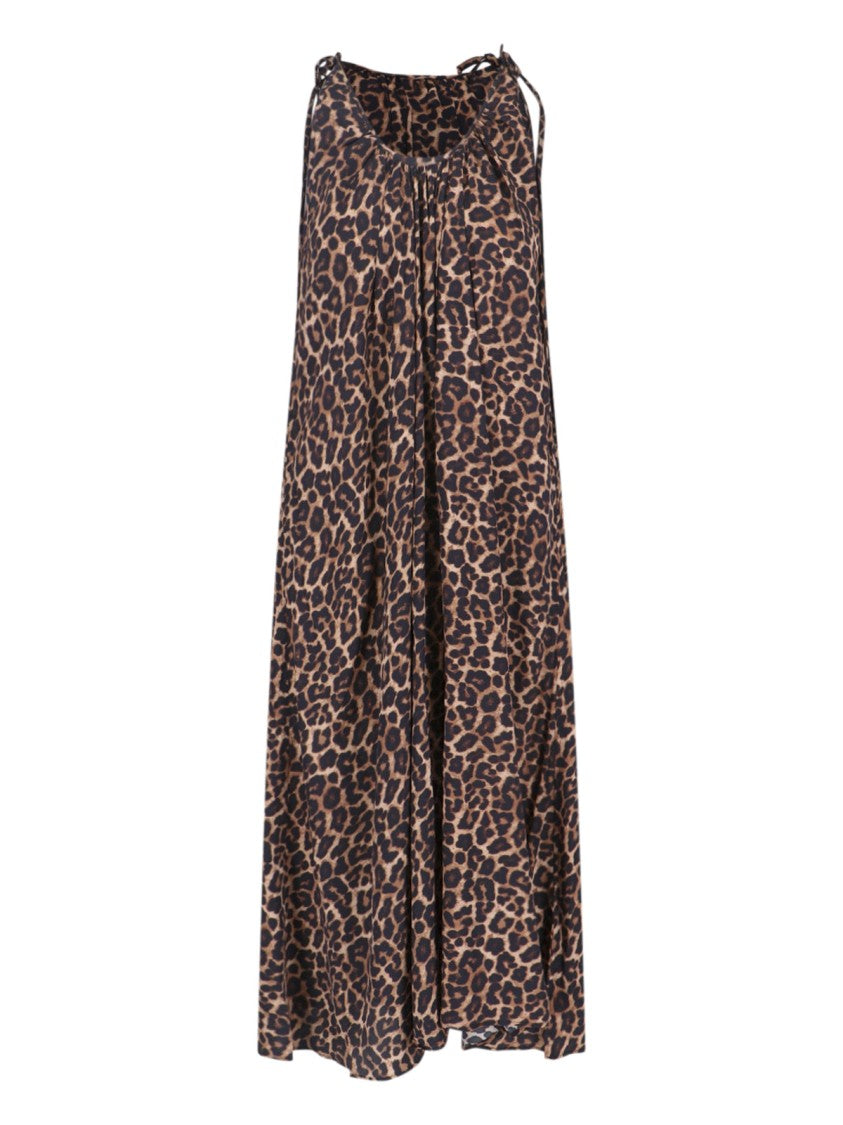 anine bing maxi dress ANINE BING: Brown Laurel Maxi Dress
