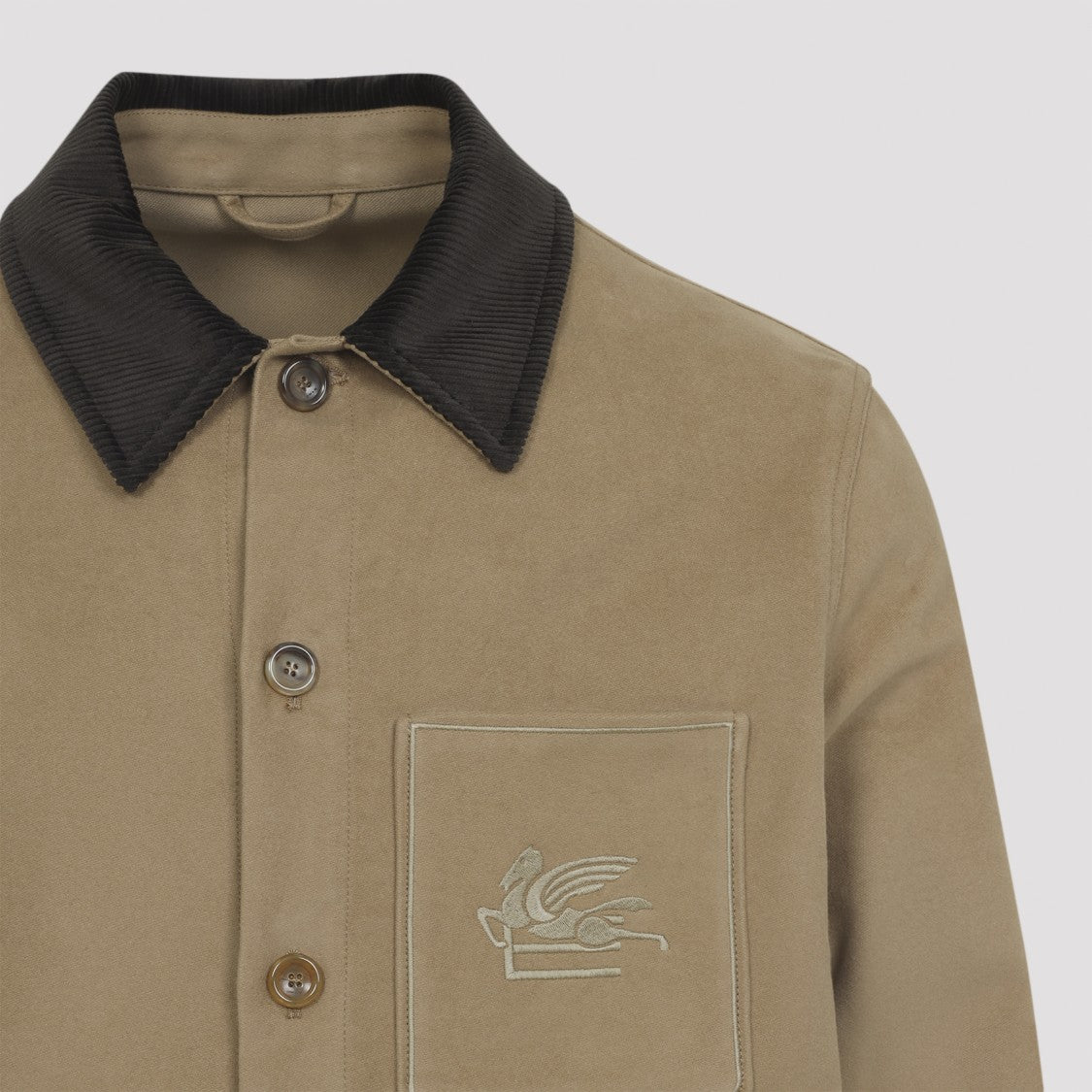 Etro Dark Beige Cotton Outerwear