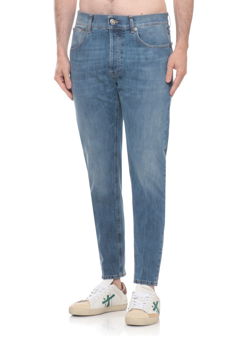 Dondup Blue Dian Buttons Fastening Jeans