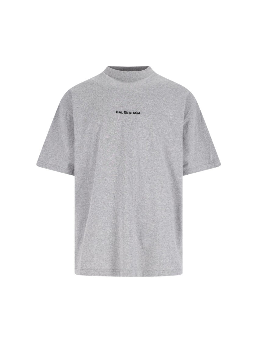 Balenciaga "Uniform" Oversize T-Shirt Gray