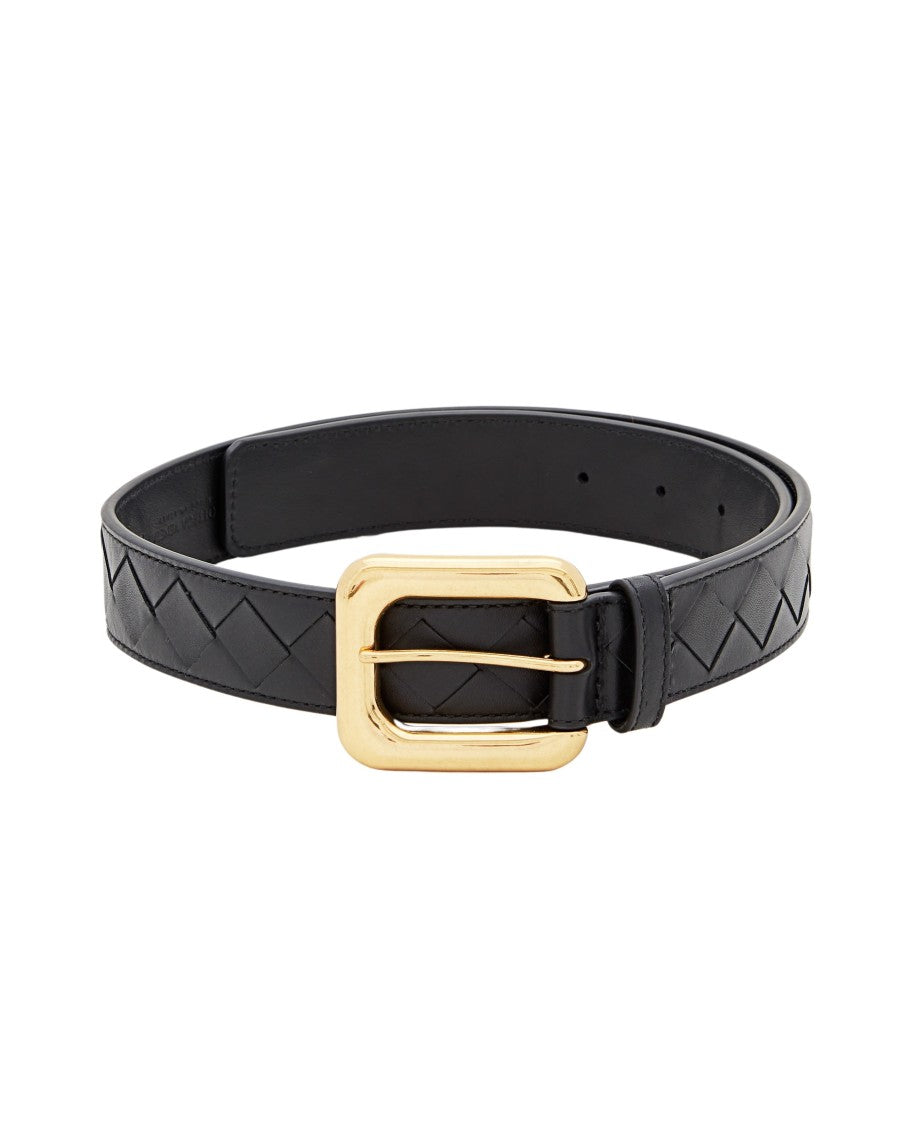 Bottega Veneta 3CM WEAVING LEATHER BELT