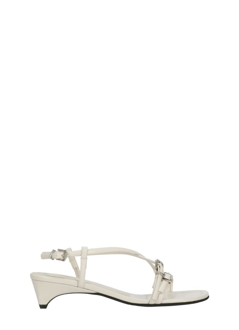 Poeve Ankle Strap Leather Sandals