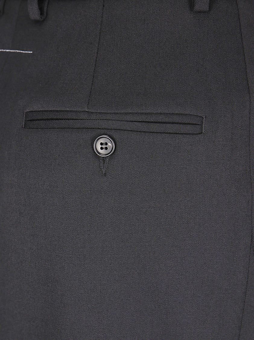 Mm6 By Maison Margiela High-Waisted Midi Skirt With Side Zipper