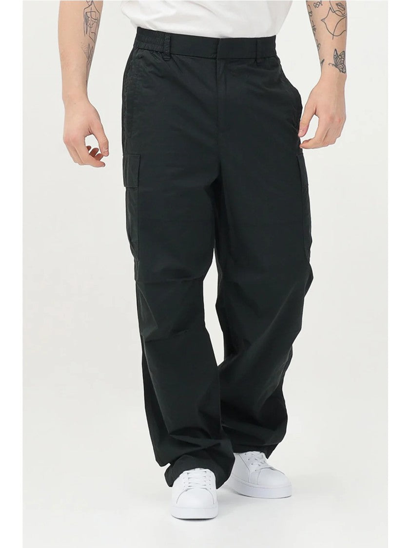 Armani Exchange Green Cargo Pocket Cotton Pants