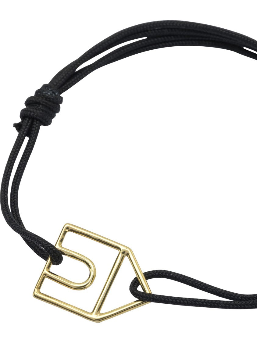 Aliita House Silhouette Bracelet With Cabochon-Cut Stone In 9Kt Gold