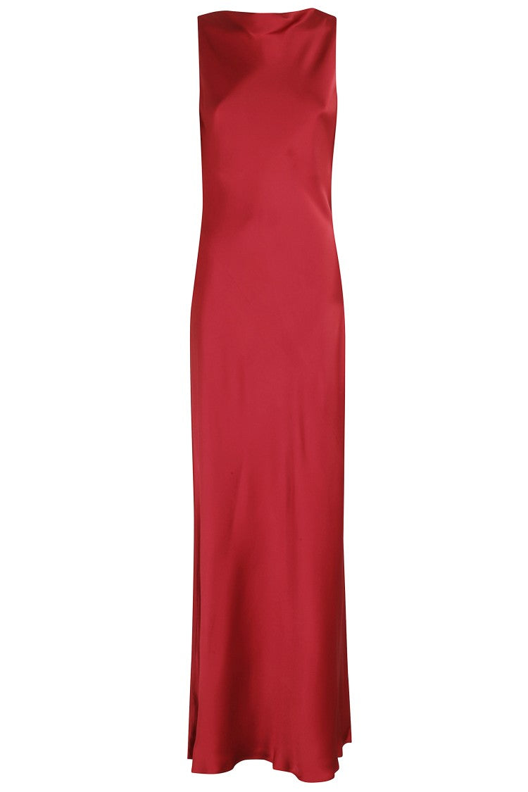 Antonelli Draped Cowl Neck Maxi Dress