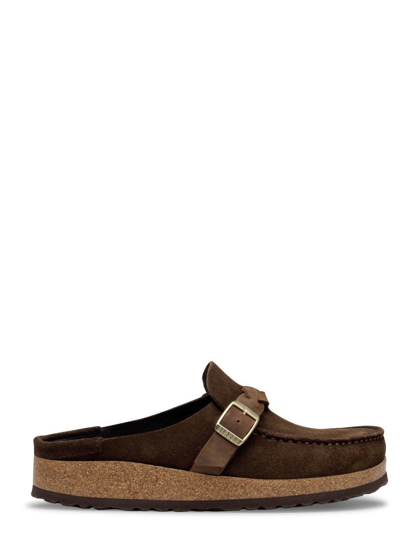 Birkenstock Braided Suede Leather Slip-On Sandals With Textured Sole