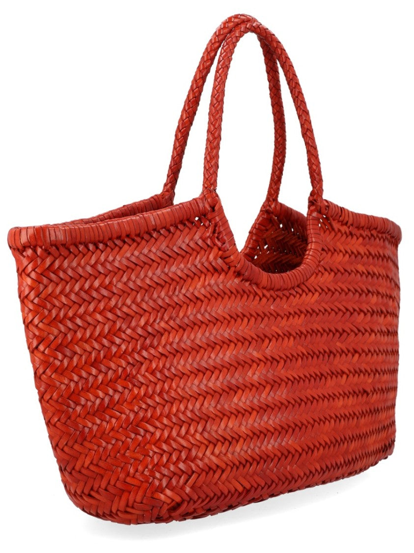 Dragon Diffusion Nantucket Large Woven Leather Tote Bag