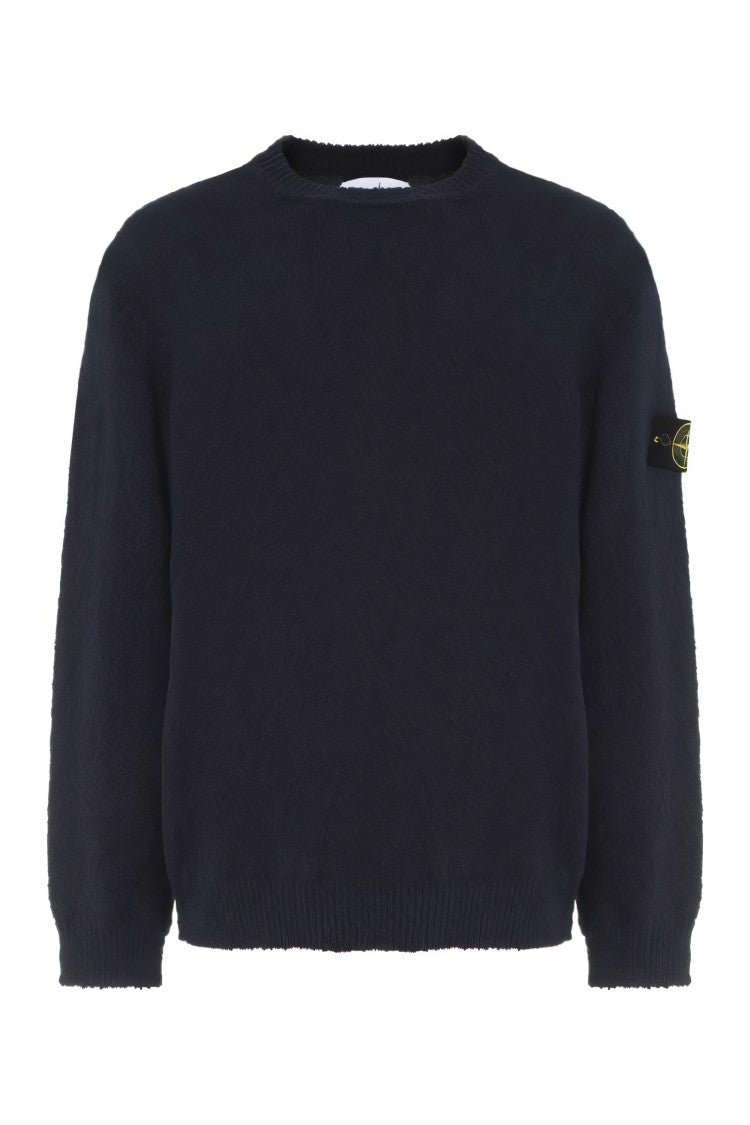 Stone Island Black Crew Neck Sweater