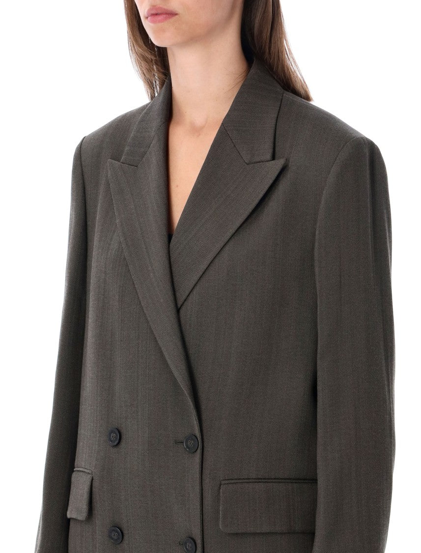 Golden Goose Relaxed Fit Double-Breasted Blazer With Star Details