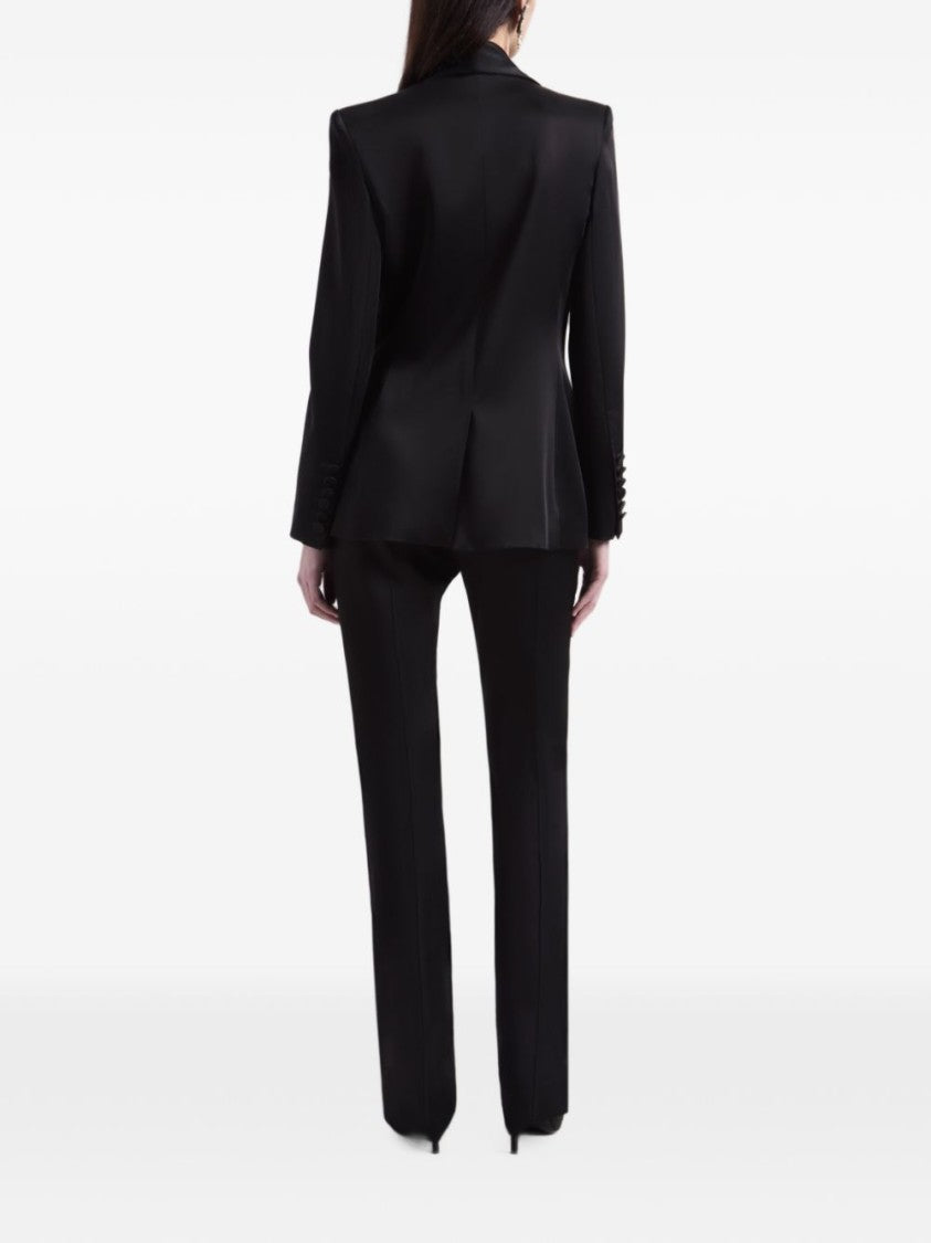 Nina Ricci Tailored Black Trousers With Refined Side Stripe
