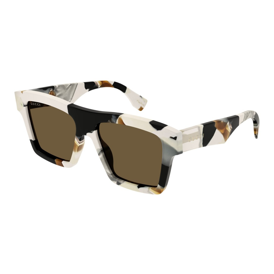 Gucci Gg1623s Oversized Square Tortoiseshell Sunglasses