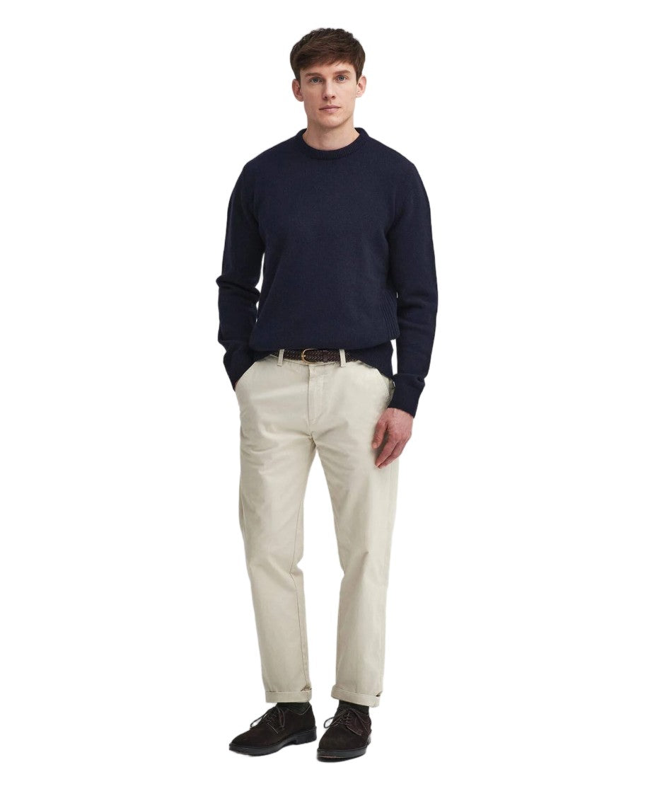 Barbour Navy Blue Holden Crewneck Sweater