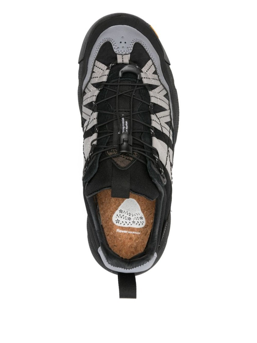 Flower Mountain Calf Leather Sneakers With Unique Lacing System