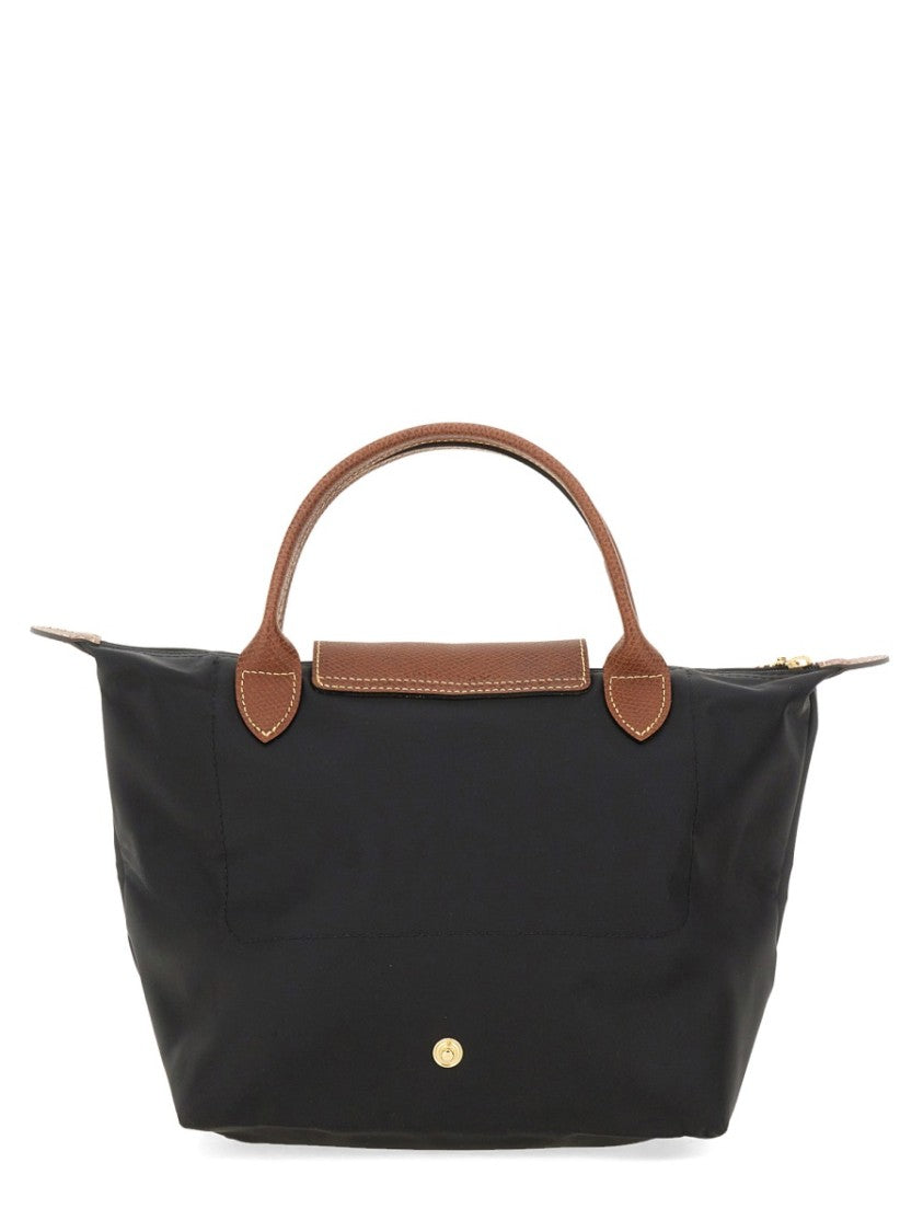 Longchamp Structured Small Tote Bag With Zip Closure And Textured Accents