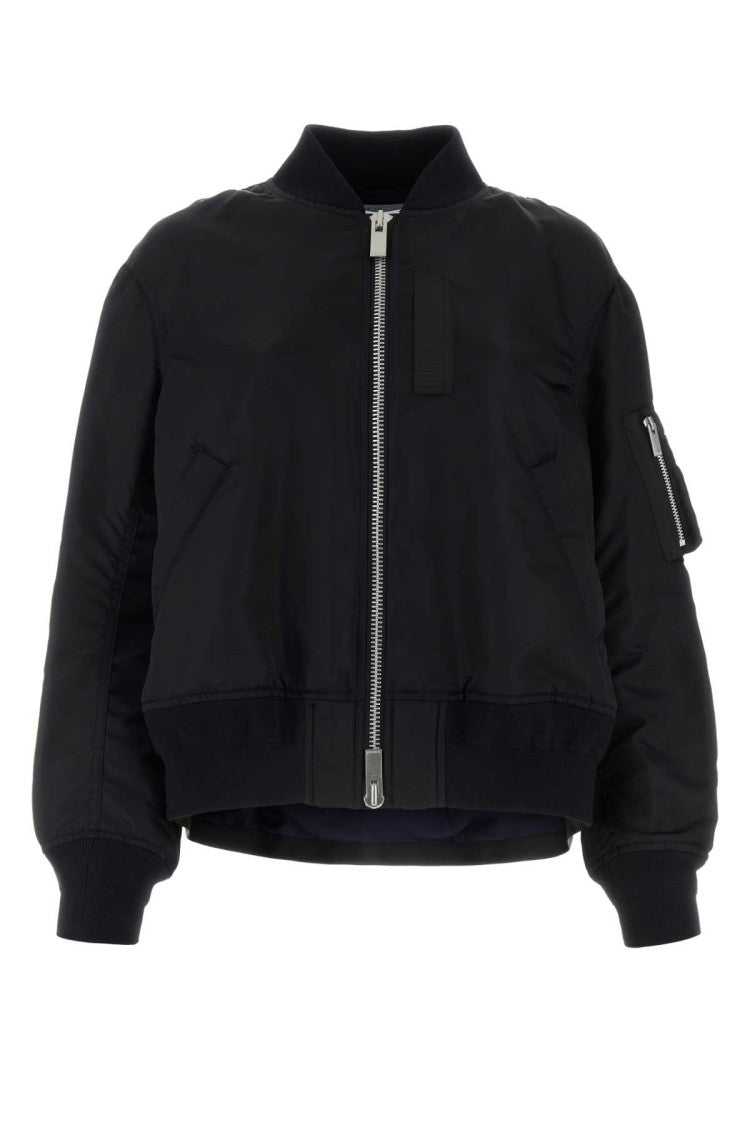 Sacai Black Nylon Padded Jacket