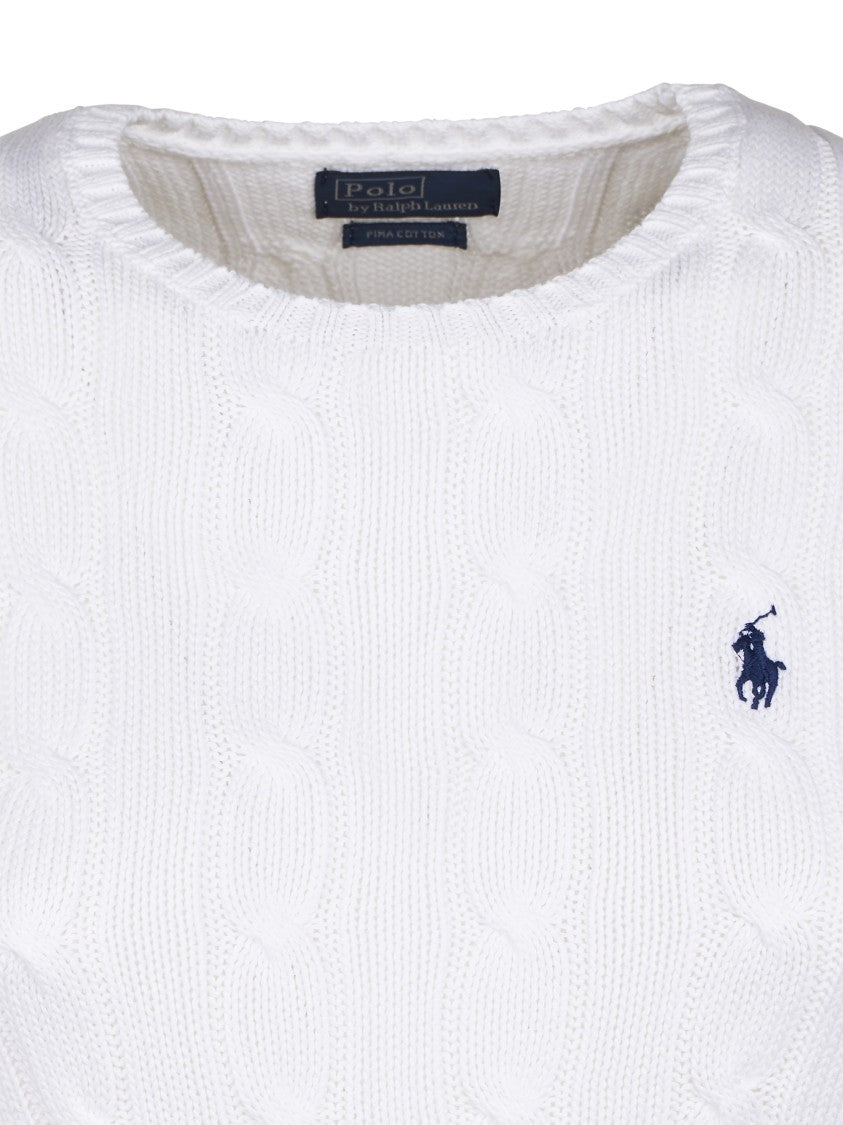 Polo Ralph Lauren Classic Cable Knit Sweater In Pima Cotton
