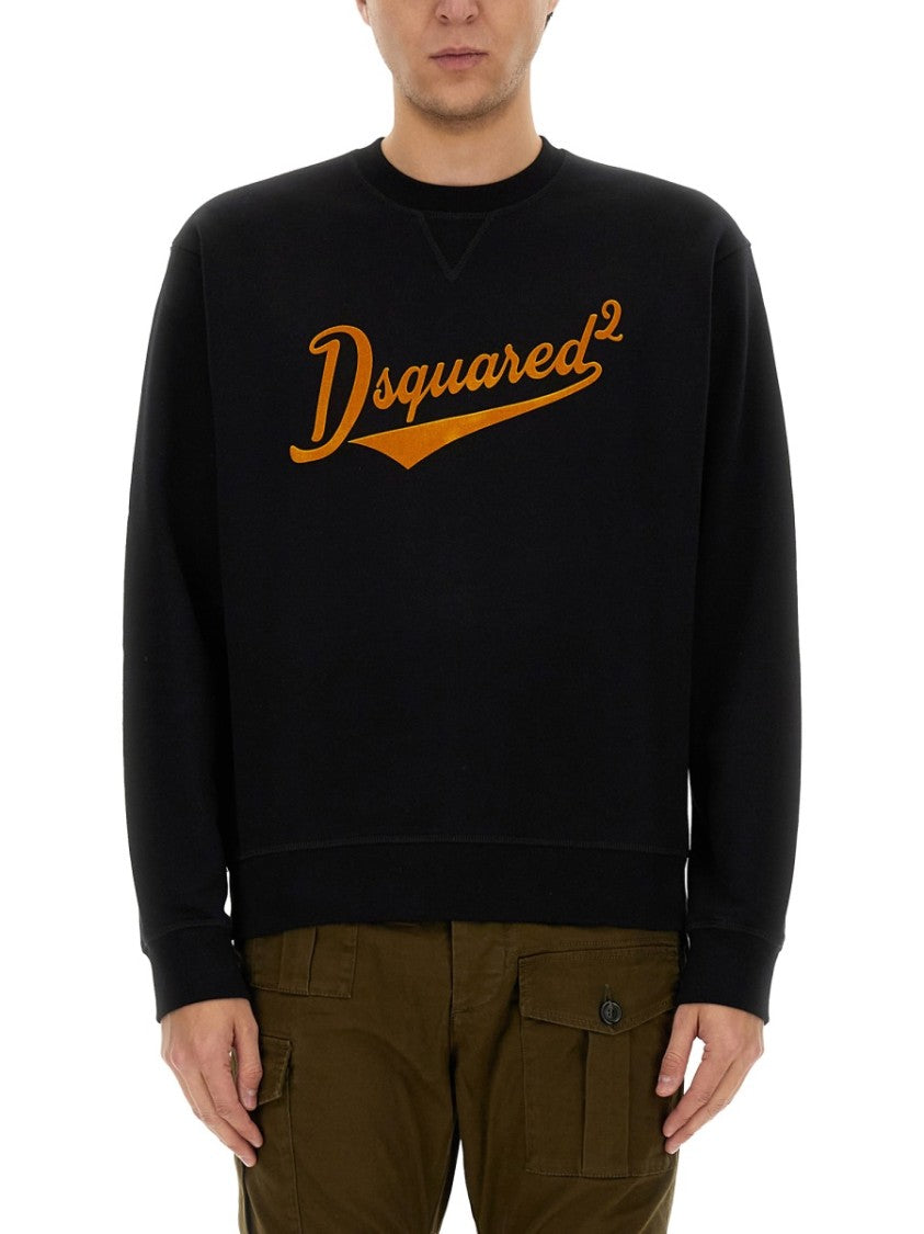 Dsquared2 "Cool Fit Velvet Logo" Sweatshirt