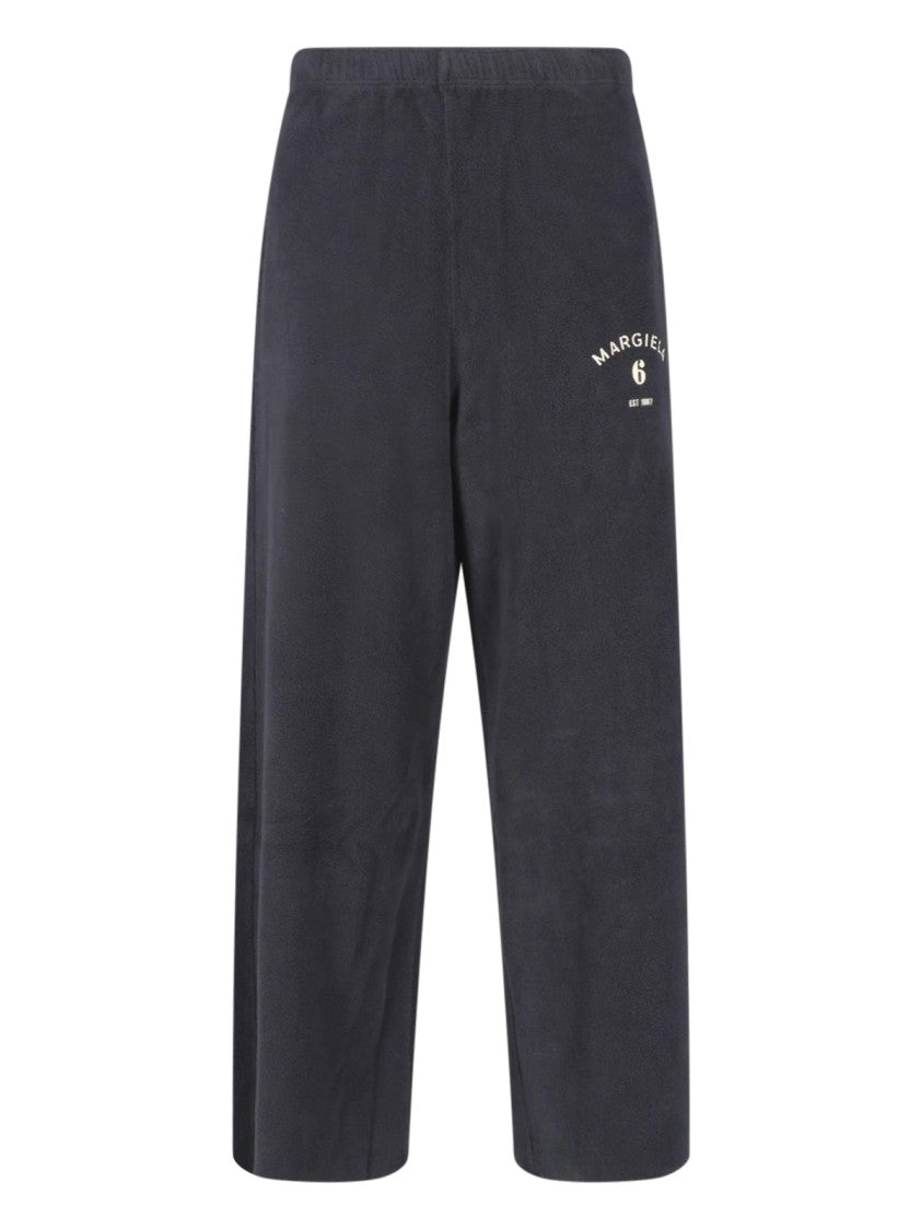 Mm6 By Maison Margiela Gray Cotton Terry Straight-Leg Sweatpants
