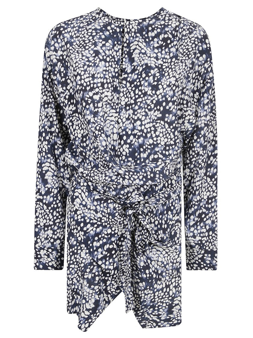 Isabel Marant Wrap Dress With Tie Waist
