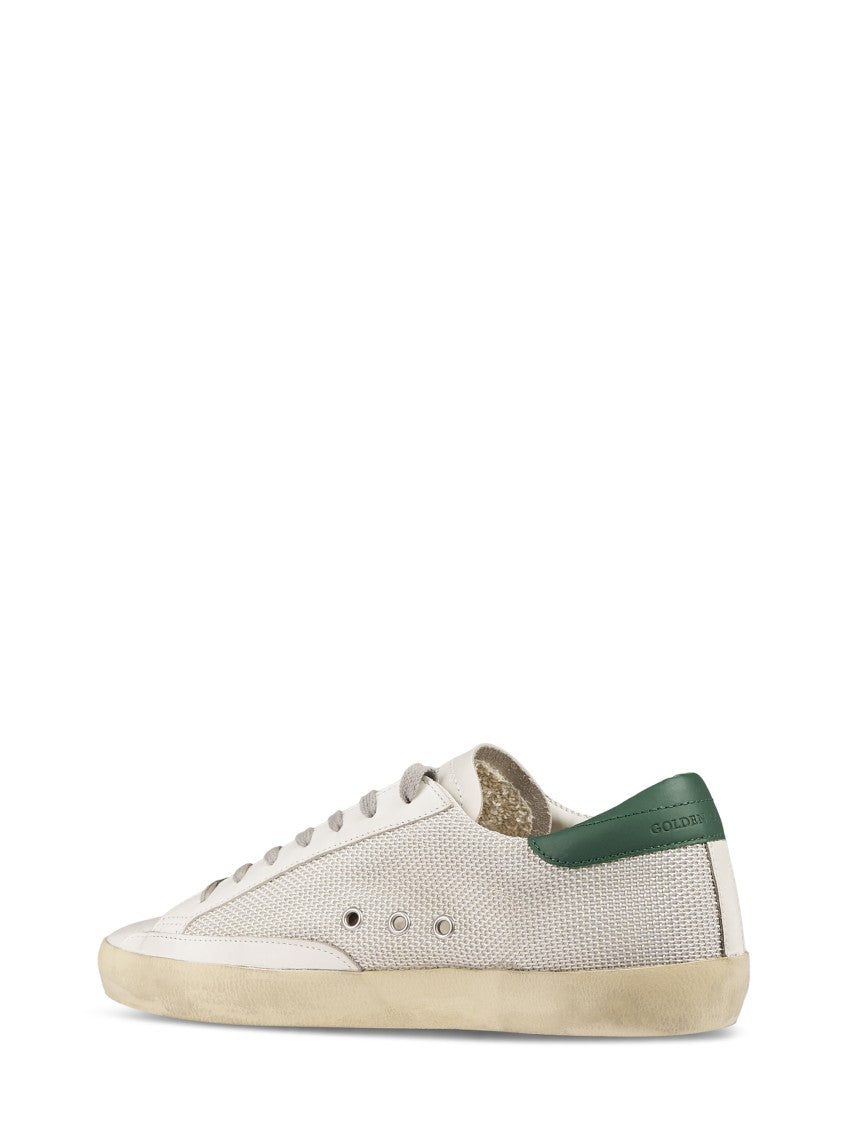Golden Goose Perforated Leather And Suede Sneakers With Contrasting Heel