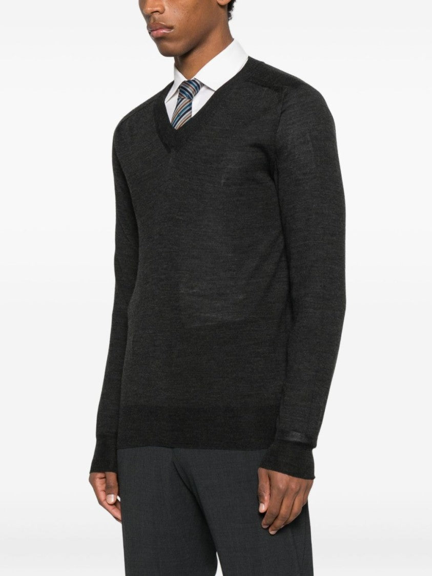 Fumagalli Fine Knit Black Merino Wool Sweater