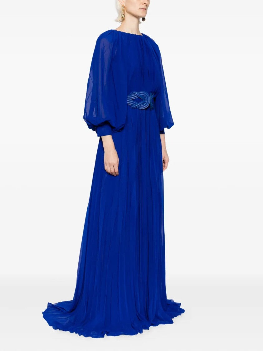 Saiid Kobeisy Pleated Long Dress