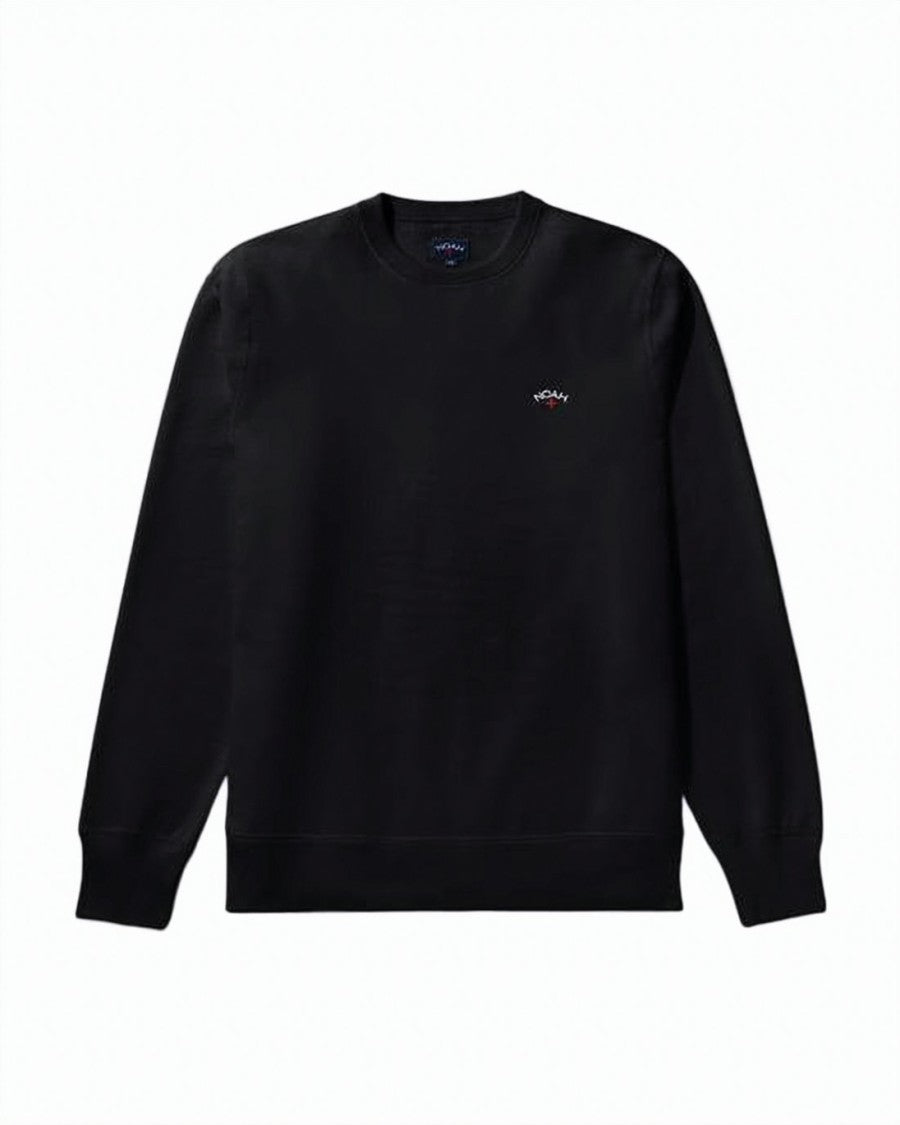 Noah Long-Sleeve Crewneck Sweatshirt With Embroidered Detail