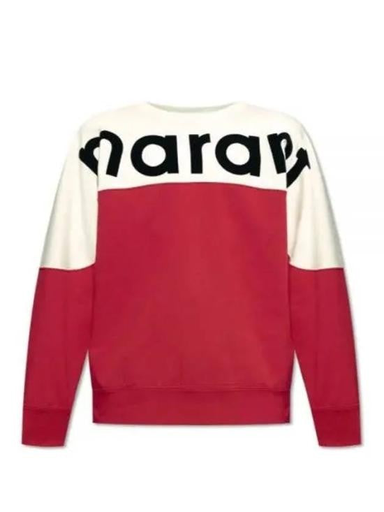 Isabel Marant Color-Block Long-Sleeve Sweatshirt With Bold Lettering